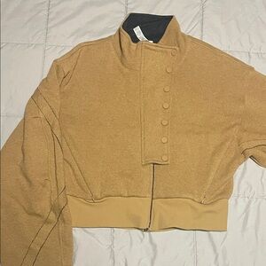 ALO Yoga Tan Bomber Jacket